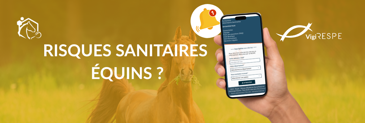 Recevez en temps réel les alertes sanitaires équines du RESPE